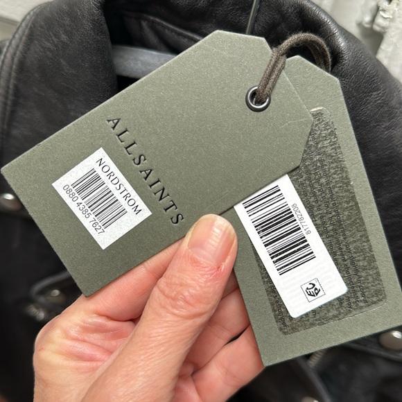 All Saints Billie Leather Biker Jacket - Picture 13 of 13